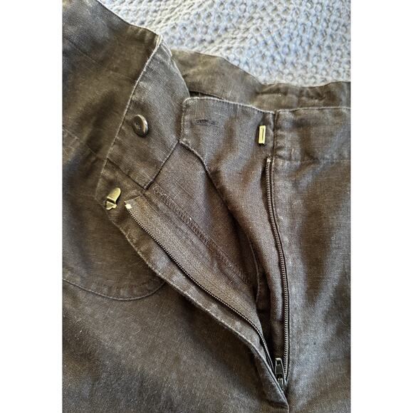 J.Jill Linen Plus Size 18 Crop Pants Black Lagenlook - Picture 5 of 10